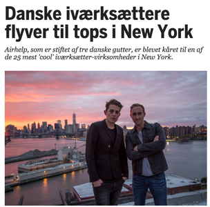 AirHelp udnævnes som top 25 iværksætter virksomhed i New York