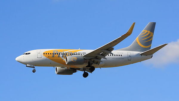 Primera Air plane in flight