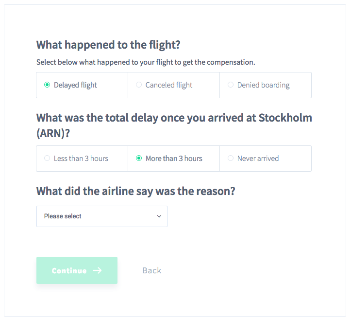 What happened to your flight?