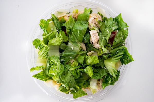 Homemade chopped salad in a bowl