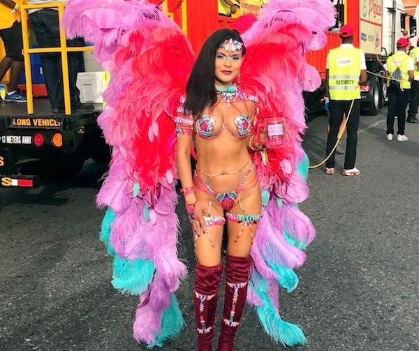 woman in carnival costume