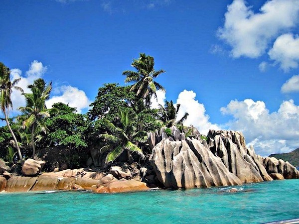 Playa de Anse Source d'Argent en Seychelles